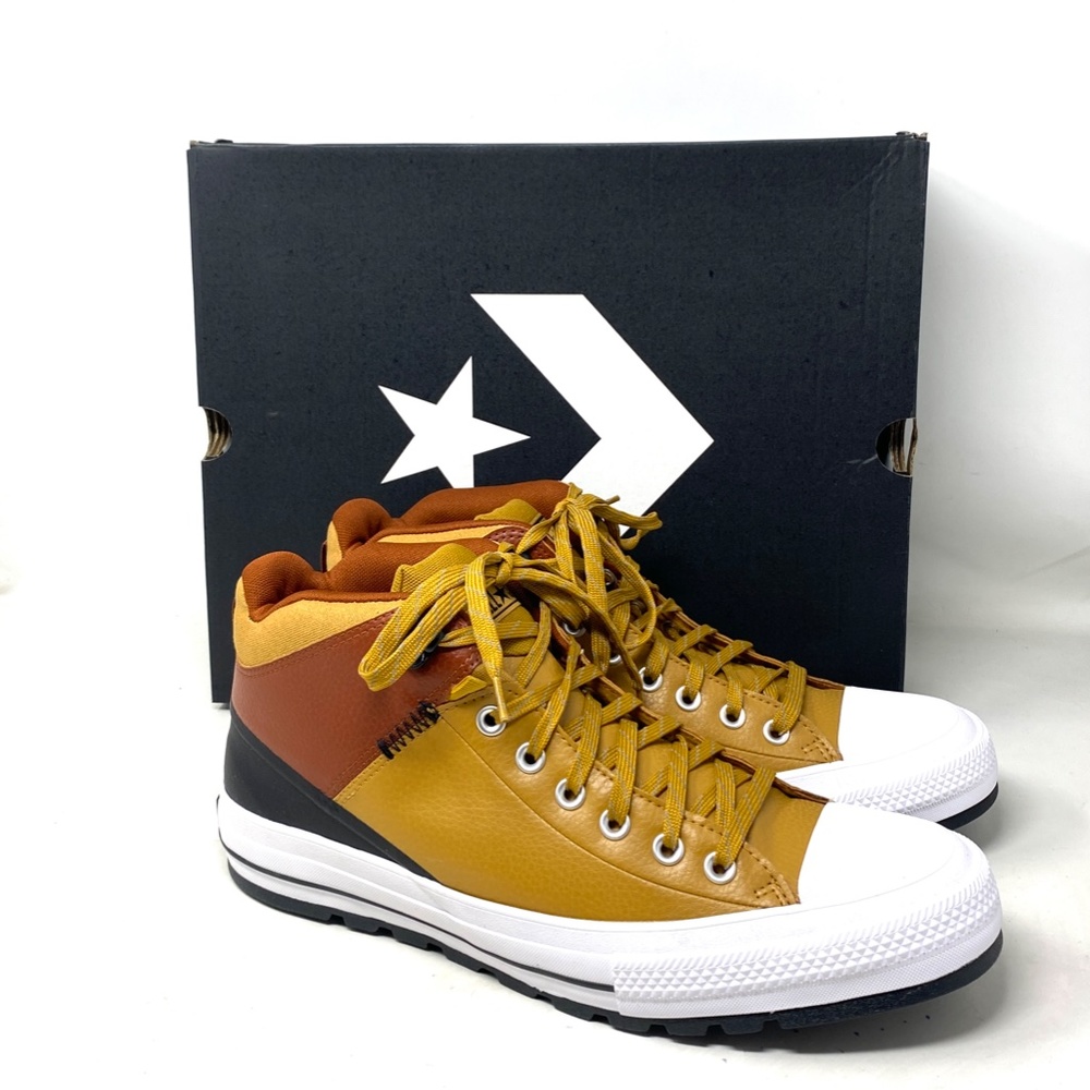 Converse Chuck Taylor Street Boot High Leather Shoes Casual Men's Size 171446C - Picture 6 of 8